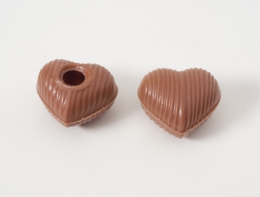 3 set - assorted mini chocolate heart hollow shells at sweetART -2